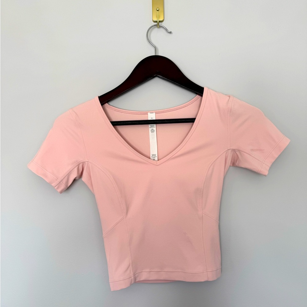 Lululemon Nulu Cropped Yoga Short Sleeve Shirt